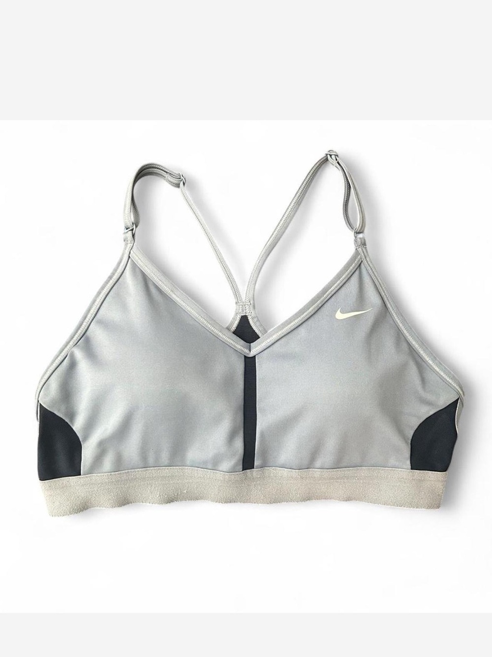 Nike Blue + Navy Racerback Sports Bra Running Athleticwear Gym Medium